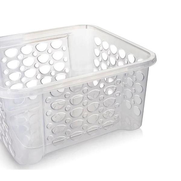 Imagem de Cesta Organizadora Sanremo Casar Fit Plástico Cristal 6,3lts 880 