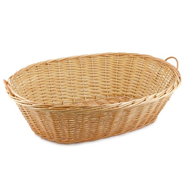 Cesta Oval com Alças para Padaria de Vime 66x47 cm Cayçara Imagem de Cesta Oval com Alças para Padaria de Vime 66x47 cm Cayçara