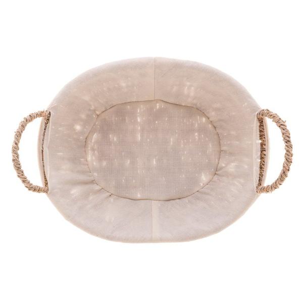 Imagem de Cesta Oval de Sisal com Forro em Tecido 