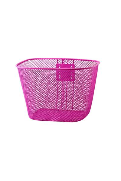 Imagem de Cesta oval para aro 20 aramada rosa aço c/haste