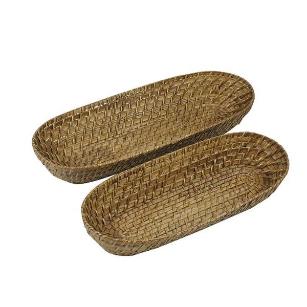 Imagem de Cesta P/Pães Retangular em Bambu Rattan L'Hermitage 27158