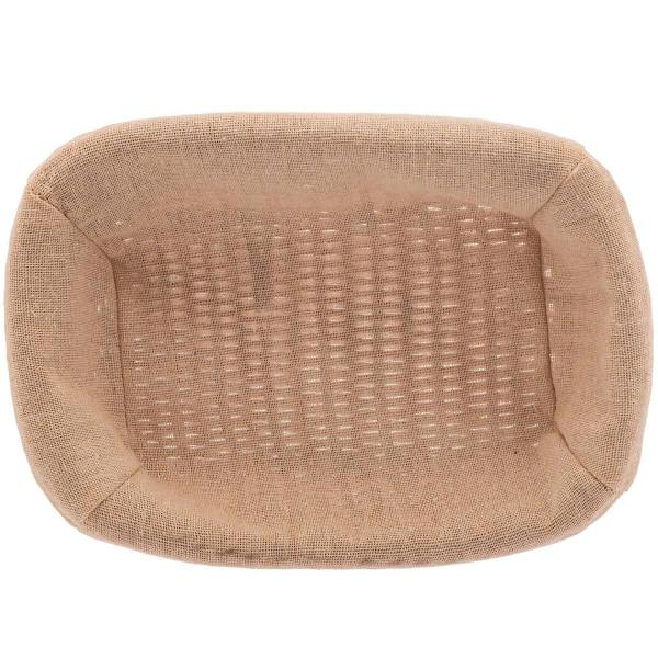 Imagem de Cesta Porta Pão Lyor 24,5x17cm Retangular Rattan Plástico Fo