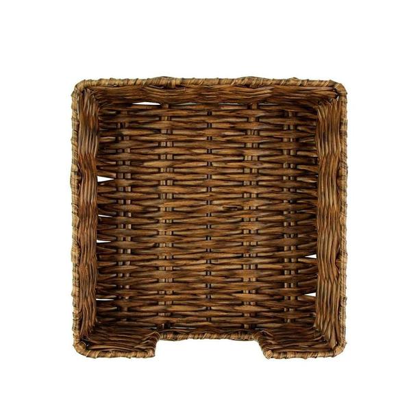 Cesta Quadrada Para Pães Em Vime 18x18 Marrom Escuro - CLINK Imagem de Cesta Quadrada Para Pães Em Vime 18x18 Marrom Escuro