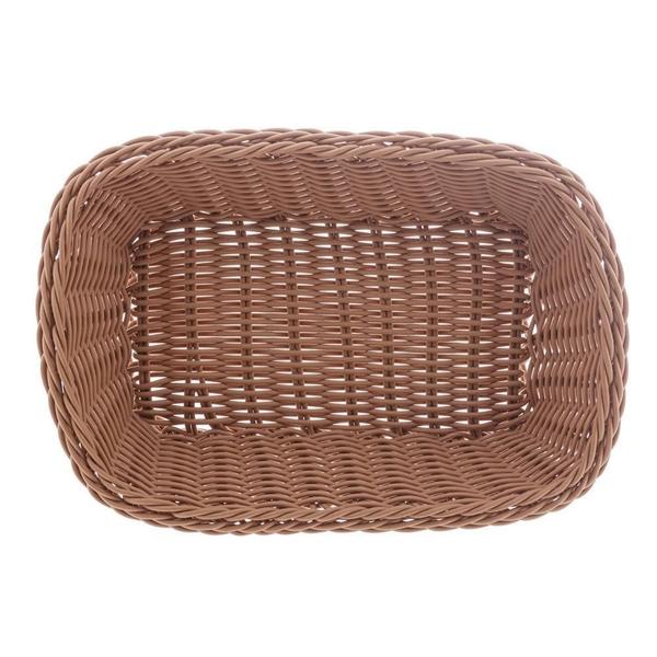 Imagem de Cesta Retangular de Rattan Plástico 24cm