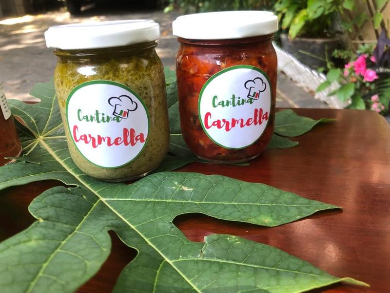 Cesta Roma - Kit Presente Jantar Italiano - Cantina Carmella Imagem de Cesta Roma - Kit Presente Jantar Italiano
