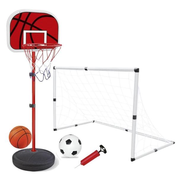Cesta Tabela De Basquete + Golzinho Futebol Com Bola E Bomba - Dm Toys Imagem de Cesta Tabela De Basquete + Golzinho Futebol Com Bola E Bomba