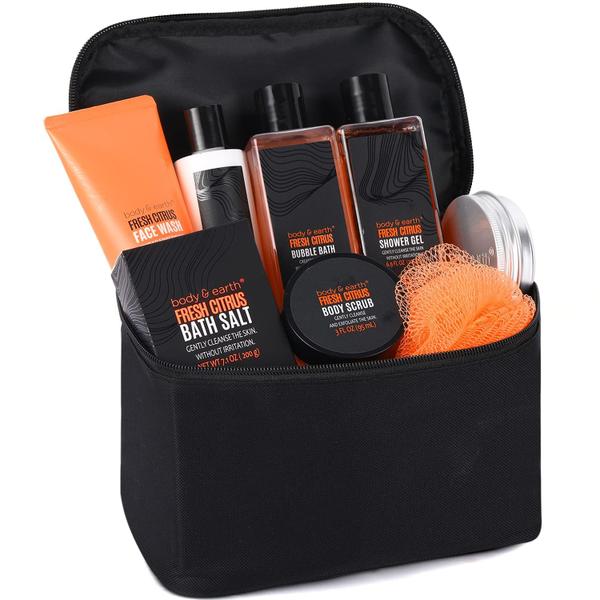 Imagem de Cestas de presentes Bath Spa Set Body & Earth Citrus Scented Men