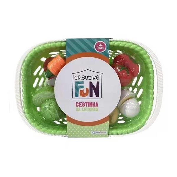 Imagem de Cestinha De Legumes Creative Fun Multikids Br1113 - Verde