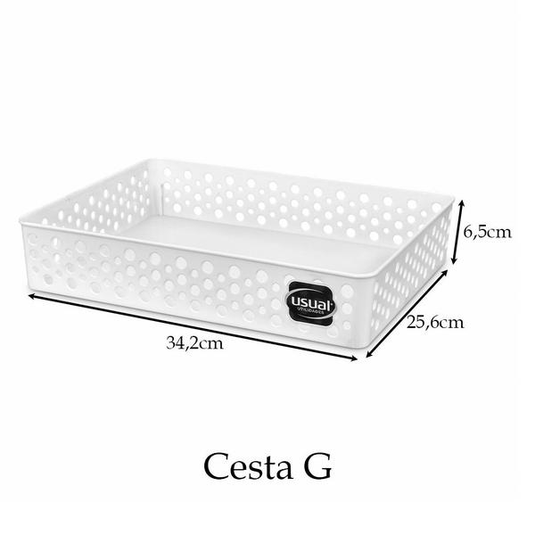 Cestinha organizador grande quarto infantil lavanderia gaveta armário cozinha material de escritório - Usual Plastic Imagem de Cestinha organizador grande quarto infantil lavanderia gaveta armário cozinha material de escritório