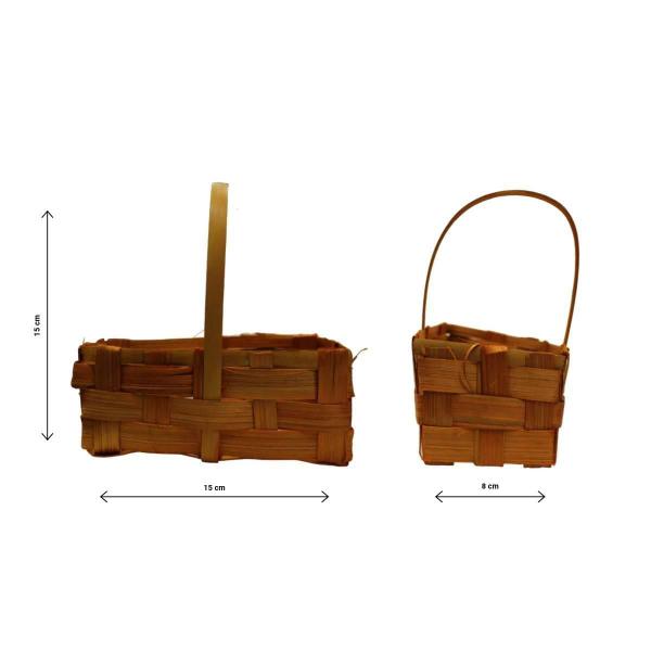 Cestinha Páscoa Com Alça em Bambu Trançado Retangular Super Luxo - Piffer Imagem de Cestinha Páscoa Com Alça em Bambu Trançado Retangular Super Luxo