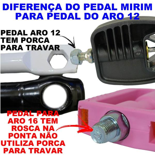 Imagem de Cestinha Pedal e Punho Para Bicicletas do Aro 16 Infantil