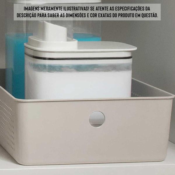 Imagem de Cesto 5,4L Organizador OU Flow Bege 9cm x 22cm x 27cm