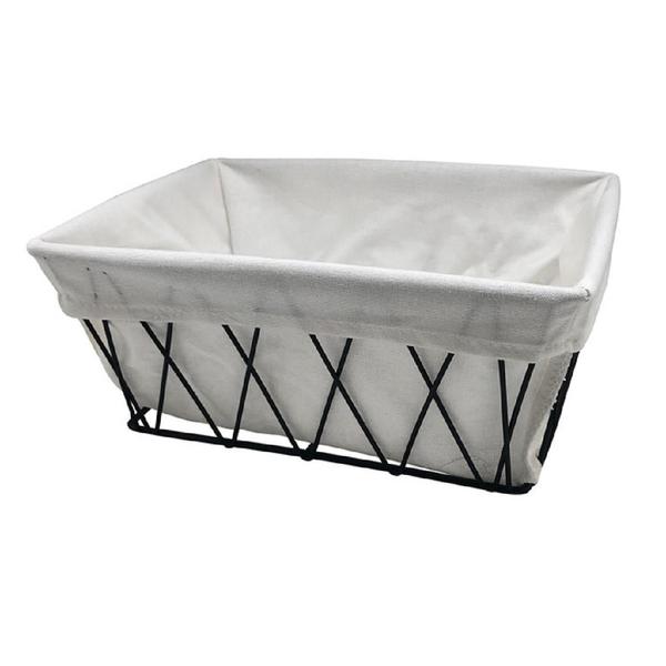 Cesto aramado com forro pães torradas maior 18 cm oikos Imagem de Cesto aramado com forro pães torradas maior 18 cm oikos