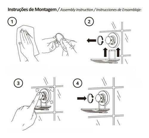 Imagem de Cesto Aramado Multiuso Com Fixação a Vacuo ventosa Future