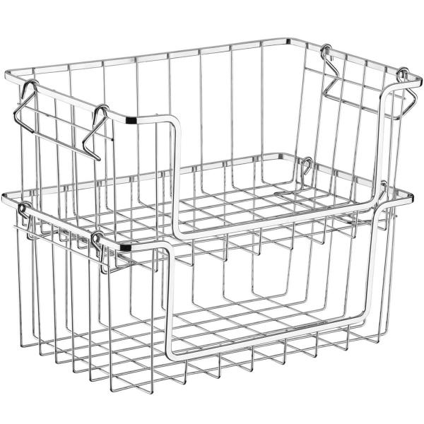 Cesto Aramado Organizador Multiuso Schmitt Fruteira Empilhável para Cozinha Imagem de Cesto Aramado Organizador Multiuso Schmitt Fruteira Empilhável para Cozinha