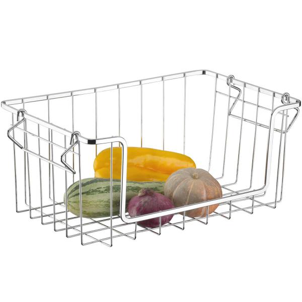 Cesto Aramado Organizador Multiuso Schmitt Fruteira Empilhável para Cozinha Imagem de Cesto Aramado Organizador Multiuso Schmitt Fruteira Empilhável para Cozinha