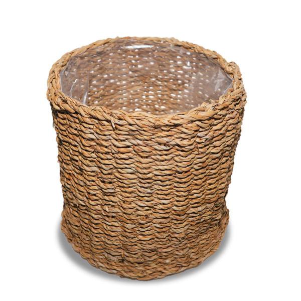 Cesto Artesanal Natural De Alga Marinha Desidratada 27X29Cm - Ter Steege Imagem de Cesto Artesanal Natural De Alga Marinha Desidratada 27X29Cm