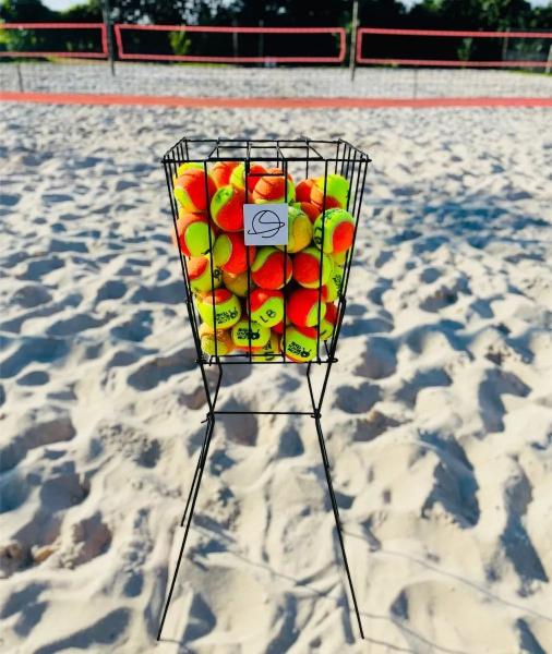 Imagem de Cesto Bolas Tenis Beach Tennis Padel Pegador 75 Bolas Quadra