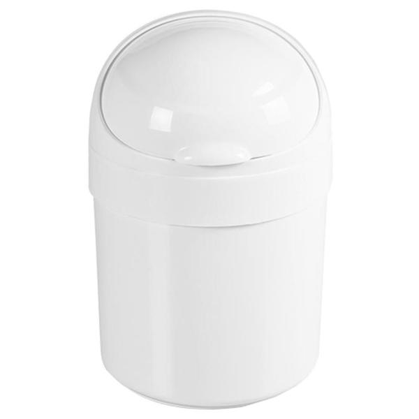 Cesto com Tampa Basculante 21cmX32,5cm Branco - CT5/BR1- ASTRA Imagem de Cesto com Tampa Basculante 21cmX32,5cm Branco - CT5/BR1- ASTRA