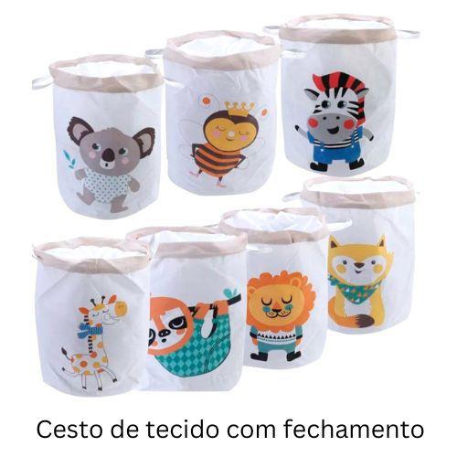 Imagem de Cesto de Brinquedos e Roupas de Tecido Infantil