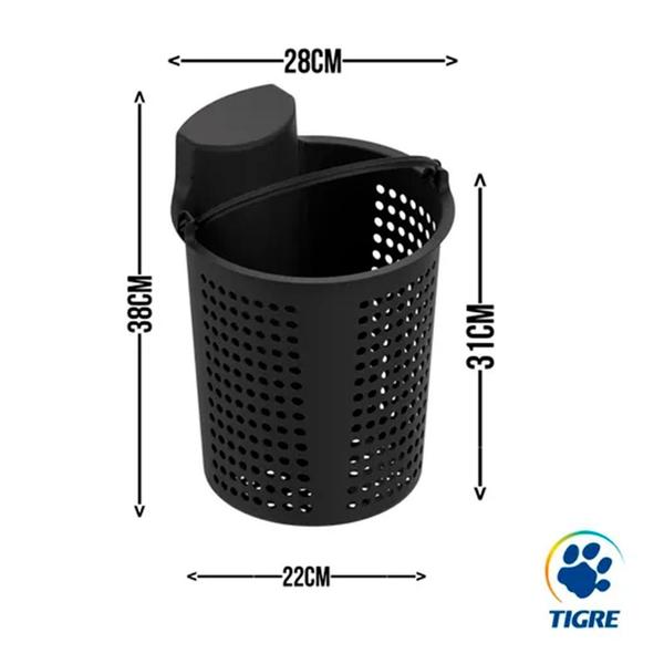 Imagem de Cesto de limpeza para caixa de gordura 18l pvc tigre