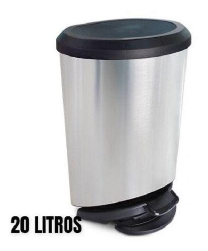 Cesto De Lixo 20lts C/ Pedal Banheiro E Cozinha