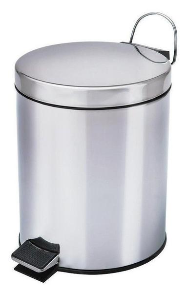 Imagem de Cesto De Lixo 3 Litros 100 Inox Com Pedal Para Banheiro e Cozinha Hallure