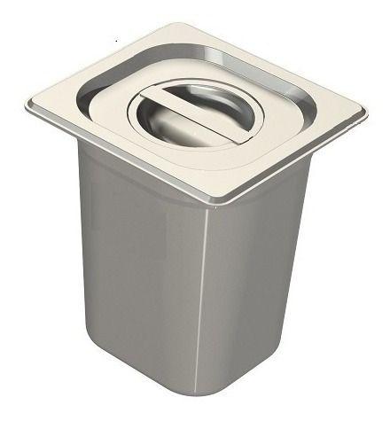 Imagem de Cesto De Lixo 3,5lts 100% Inox Banheiro E Cozinha Ambiente Compacto