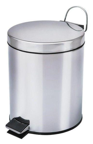 Imagem de Cesto De Lixo 5lts 100% Inox C/ Pedal Banheiro E Cozinha - Fullcommerce