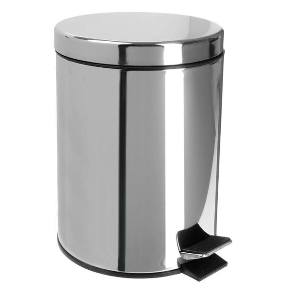 Imagem de Cesto De Lixo 5Lts 100% Inox Com Pedal Banheiro E Cozinha