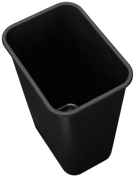 Imagem de Cesto de lixo Amazon Basics retangular 38L preto, pacote com 1