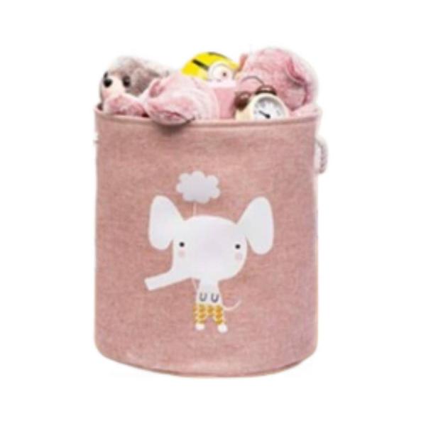 Cesto de roupa suja Wokex dobrável com tampa para armazenamento de brinquedos 40x45cm Imagem de Cesto de roupa suja Wokex dobrável com tampa para armazenamento de brinquedos 40x45cm