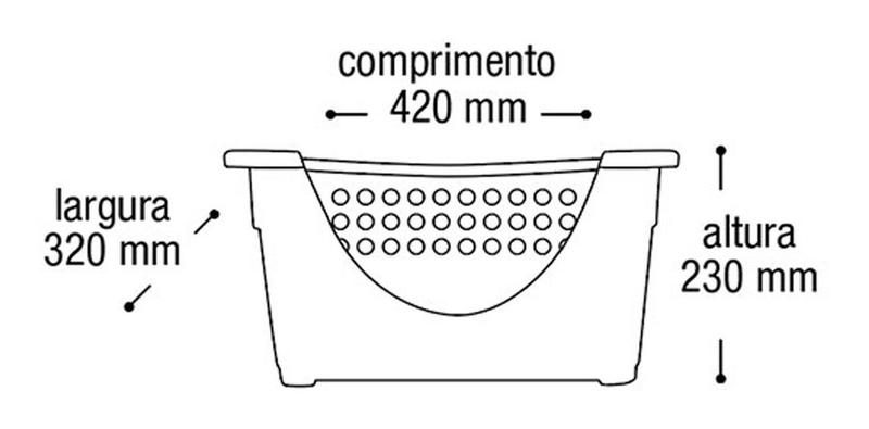 Imagem de Cesto Empilhável Expositor Organizador 3 Peças - Arqplast