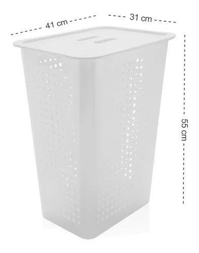 Cesto Grande Para Roupas Sujas Com Tampa Lavabo Banheiro Marca OU Imagem de Cesto Grande Para Roupas Sujas Com Tampa Lavabo Banheiro Marca OU