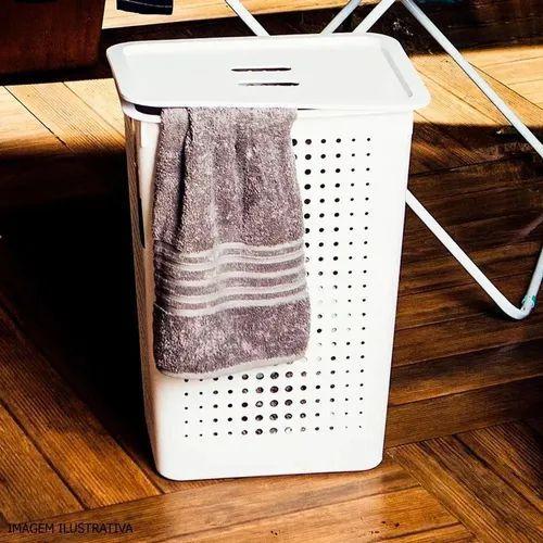 Cesto Grande Para Roupas Sujas Com Tampa Lavabo Banheiro Marca OU Imagem de Cesto Grande Para Roupas Sujas Com Tampa Lavabo Banheiro Marca OU