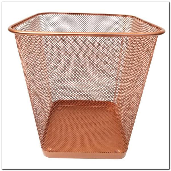 Imagem de Cesto Lixeira Retangular Rose Gold 12L