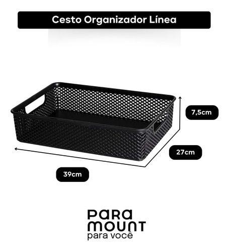 Imagem de Cesto Multiuso Organizador Descorativo 39 X 27 X 7,5cm