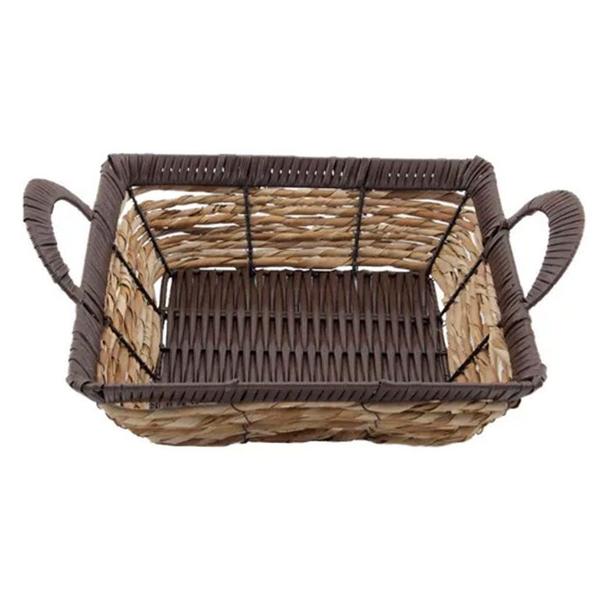 Cesto Multiuso Porta Frutas Palha Fruteira Com Alça 32cm - Gici Decor Imagem de Cesto Multiuso Porta Frutas Palha Fruteira Com Alça 32cm