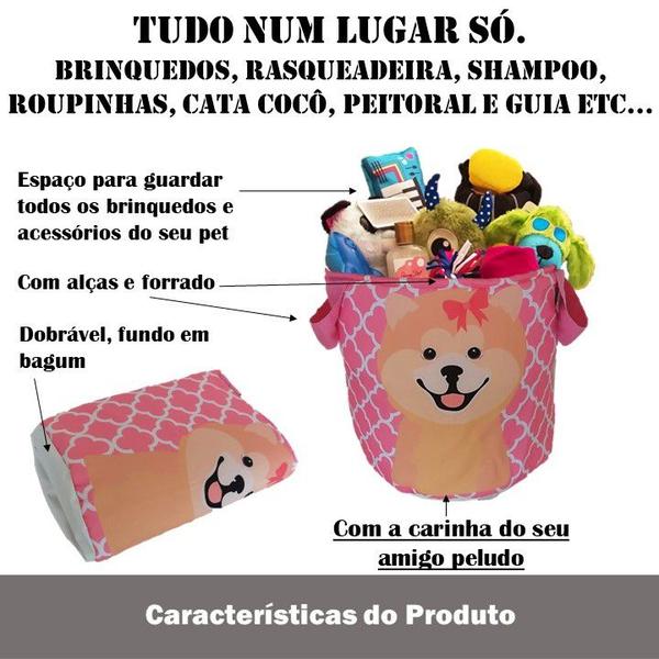 Imagem de Cesto Organizador Brinquedos Pet Tam. M - Akita