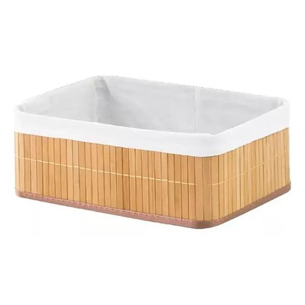 Imagem de Cesto Organizador Dobrável  Bambu Claro 29x19 cm -  Mimo Style