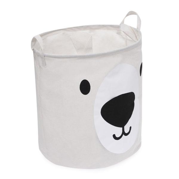 Imagem de Cesto Organizador Infantil Brinquedo Roupa Dobravel Urso