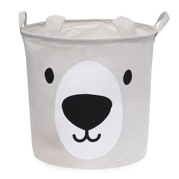 Imagem de Cesto Organizador Infantil Brinquedo Roupa Dobravel Urso