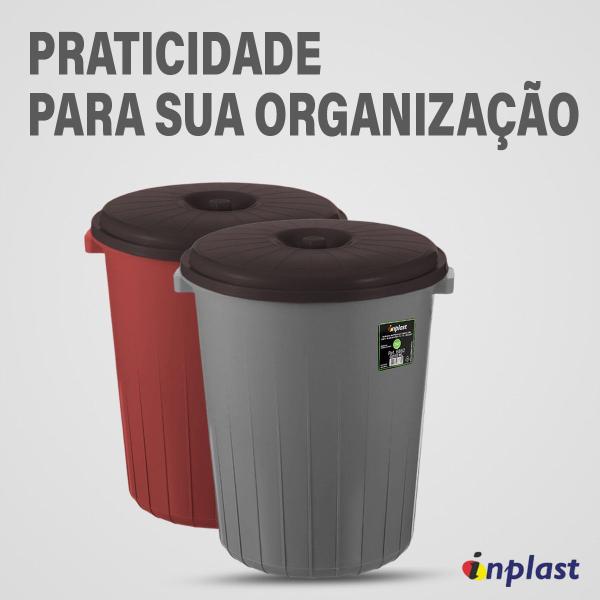 Imagem de Cesto Organizador/Lixeira com Tampa 97 Litros