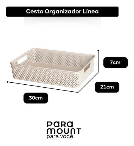 Imagem de Cesto Organizador Multiuso 30 X 21 X 7cm Decorativo