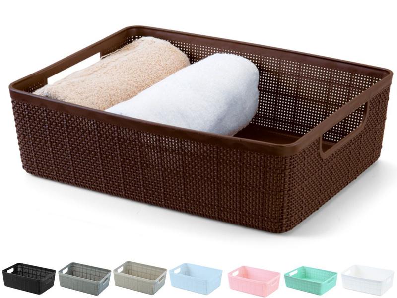 Cesto Organizador Multiuso Decorativo Banheiro Cozinha 6Pçs - Monte Líbano Imagem de Cesto Organizador Multiuso Decorativo Banheiro Cozinha 6Pçs