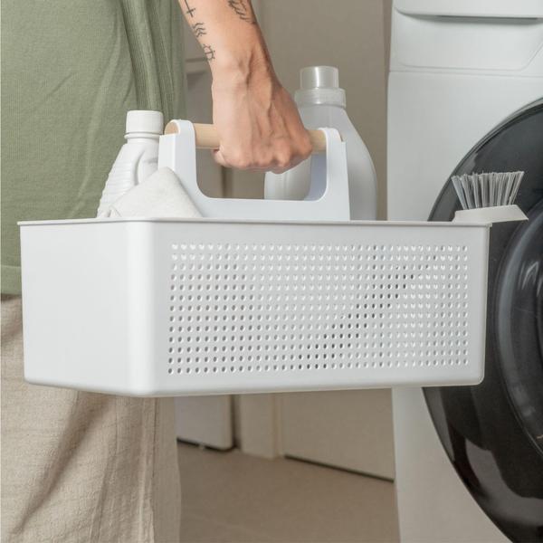 Imagem de Cesto Organizador Multiuso Flow Branco 8L - Ou