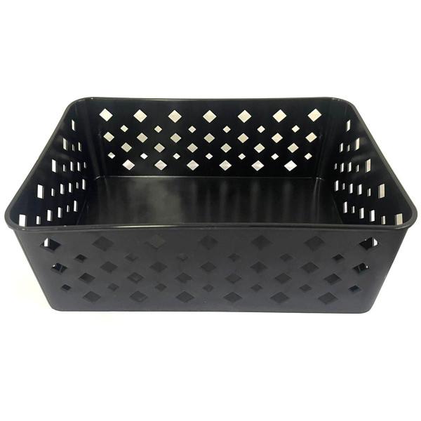 Imagem de Cesto Organizador Premium Preto 123Organizei 19x13,5x6,5Cm