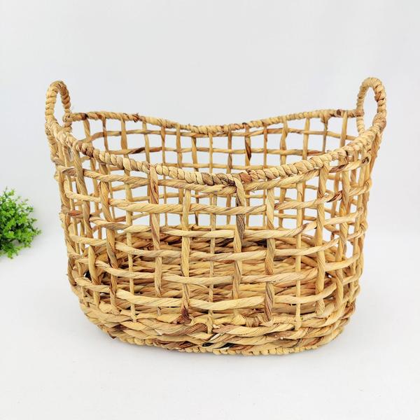 Imagem de Cesto Organizador Seagrass Natural 46/41/34Cm Kit 3Pc