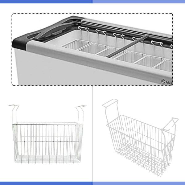 Imagem de Cesto Organizador + Separador Para Freezer Horizontal