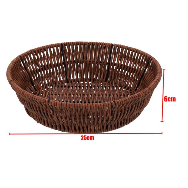 Cesto Para Pães Fruteira Mesa Posta Decorativo Multiuso 25cm - NH Imagem de Cesto Para Pães Fruteira Mesa Posta Decorativo Multiuso 25cm